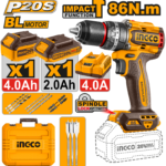 CIDLI20868 (Cordless impact drill 20V 86Nm + 2 Battery - P1C5)