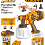 CSGLI20042 (Cordless spray gun 20V + Battery - P1C8)