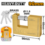 DBBPL0902 (Heavy duty brass block padlock 90mm - P6C24)