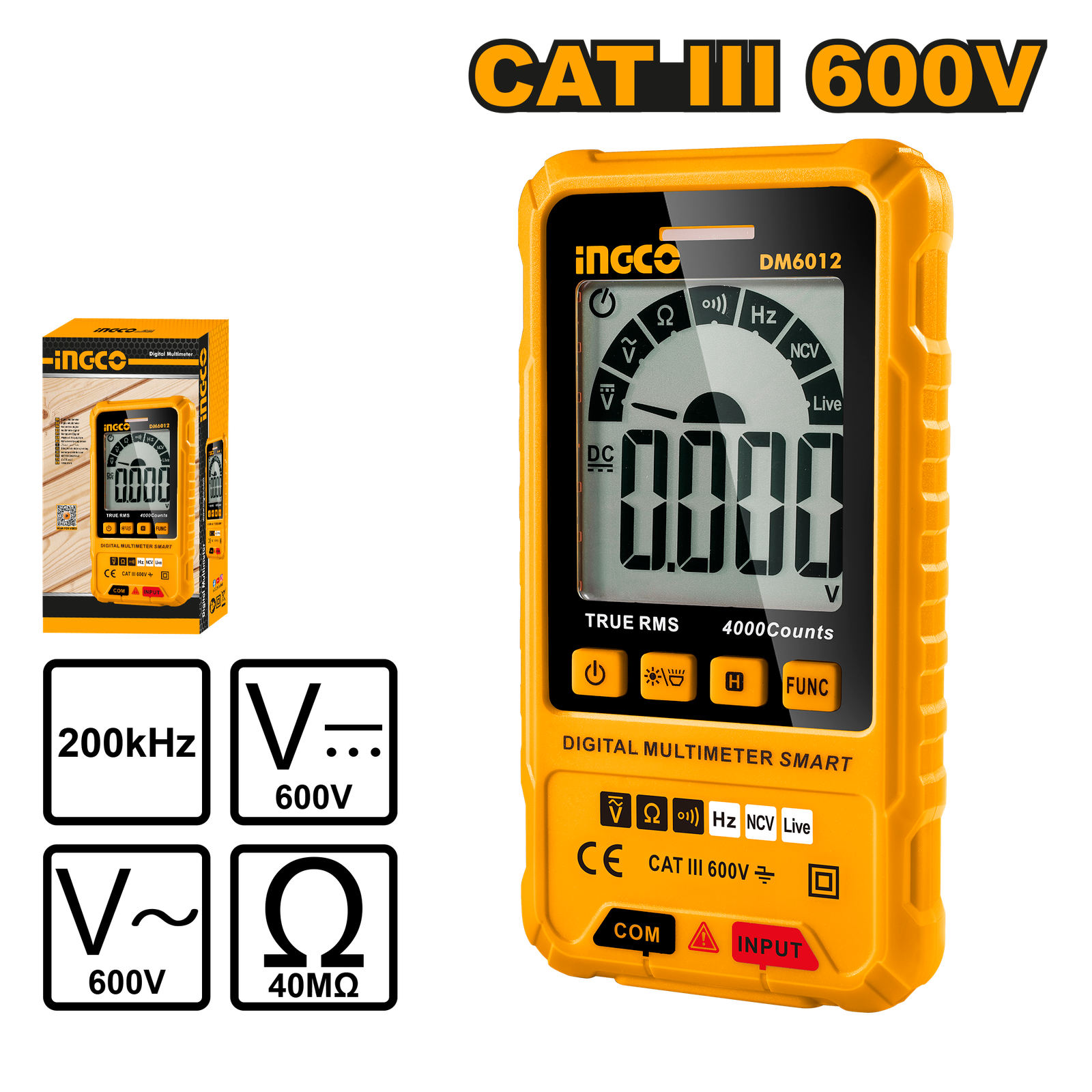 DM6012.png DM6012 (Digital multimeter 4000 counts - P20) - Image 1