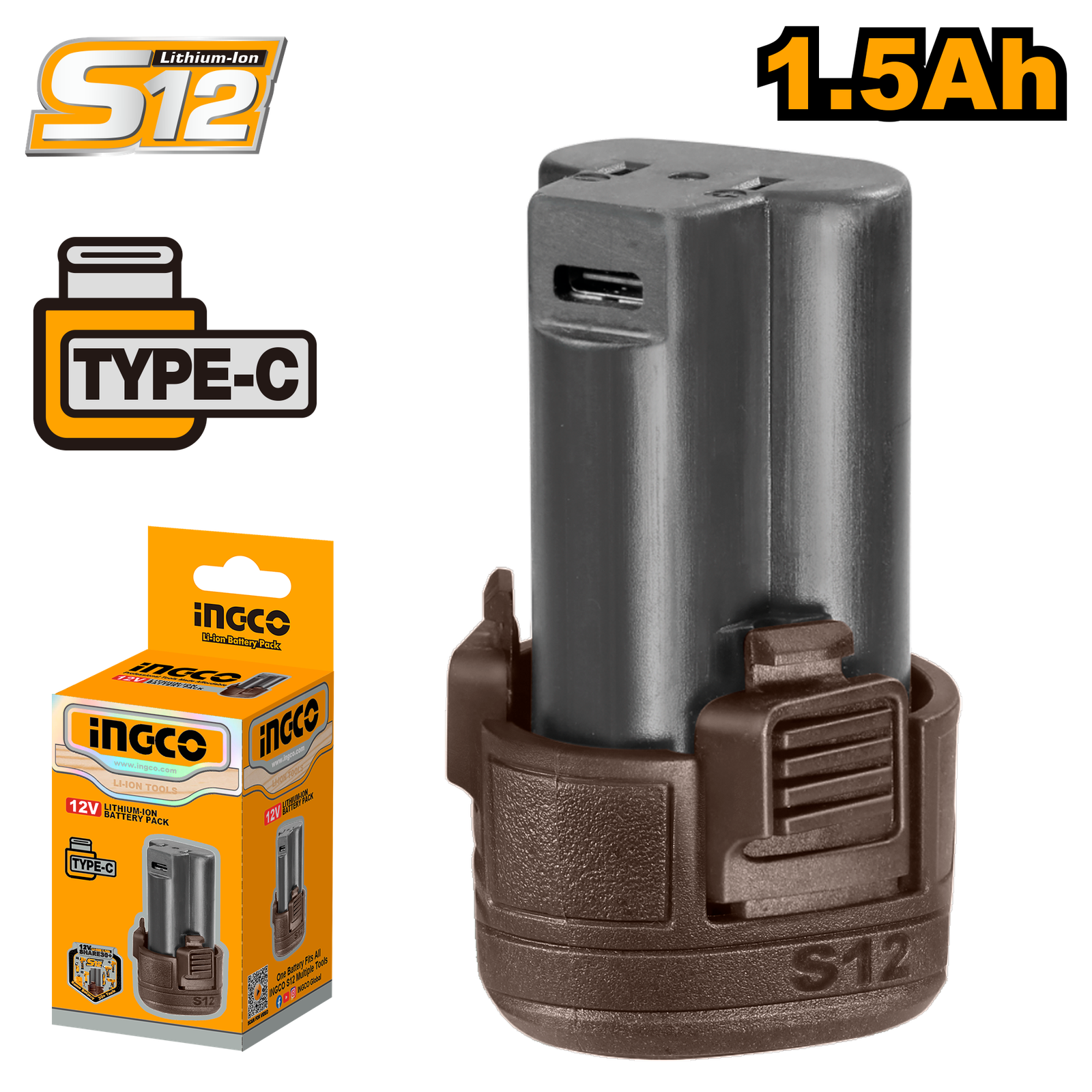 FBLI12153-97.png FBLI12153 (Lithium-Ion Battery Pack 12v USB-C - C20) - Image 1