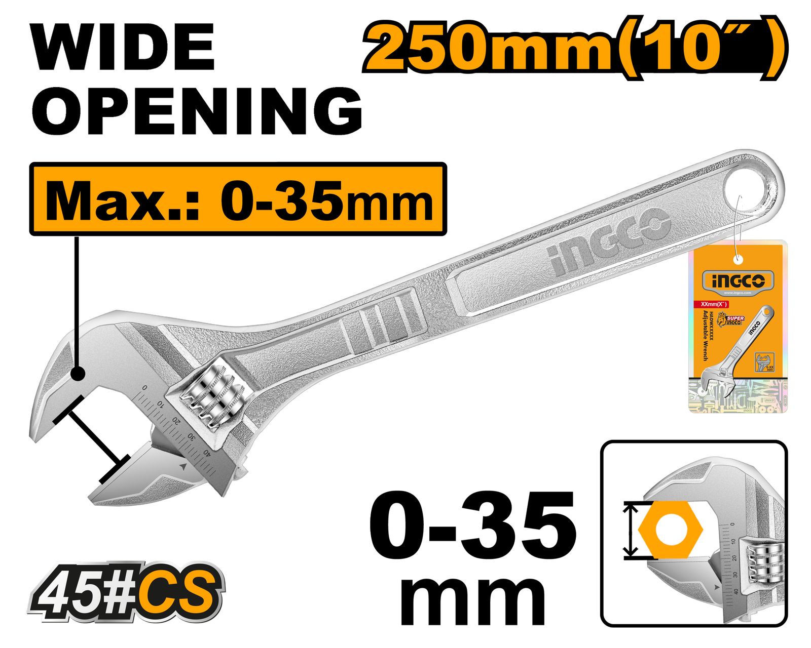 HADW131102.png HADW131102 (Adjustable wrench 10" - P6C24) - Image 1