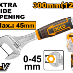 HADW131128 (Adjustable wrench 12" with rubber - P4C16)