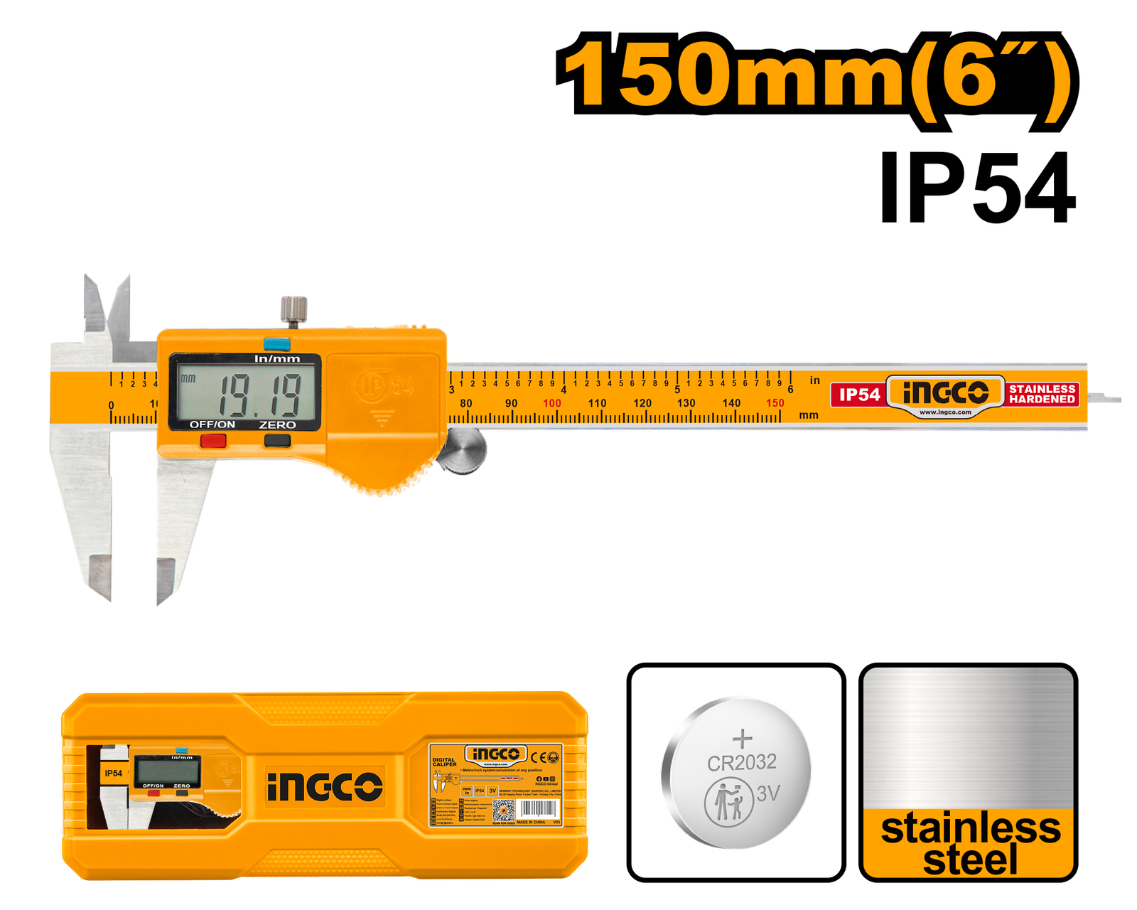 HDCD28150.png HDCD28150 (Digital caliper 0-150mm - P10) - Image 1