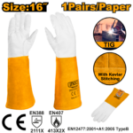 HGVG01 (Grain goatskin gloves 16" - P1C96)