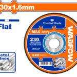 WAC1394 (Wadfow Abrasive metal cutting disc 9"x1.6mm - P50C100)